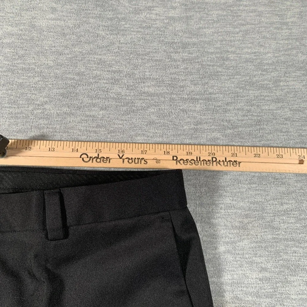 Haggar Dress Pants Mens 38x30 Black Classic Fit Gabardine Work Business